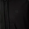 Trapezförmiger Hoodie aus Baumwollmischung Schwarz