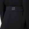 Trenchcoat aus Stretch-Viskose Schwarz