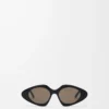 Triangle Slim Sonnenbrille Black