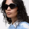 Triangle Slim Sonnenbrille Black