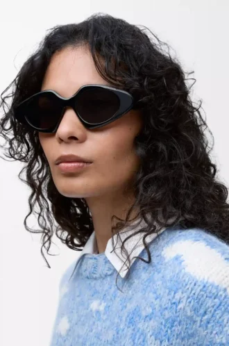 Triangle Slim Sonnenbrille Black