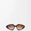 Triangle Slim Sonnenbrille Havana