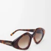 Triangle Slim Sonnenbrille Havana