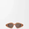 Triangle Slim Sonnenbrille Milky Caramel