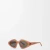Triangle Slim Sonnenbrille Milky Caramel