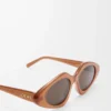 Triangle Slim Sonnenbrille Milky Caramel