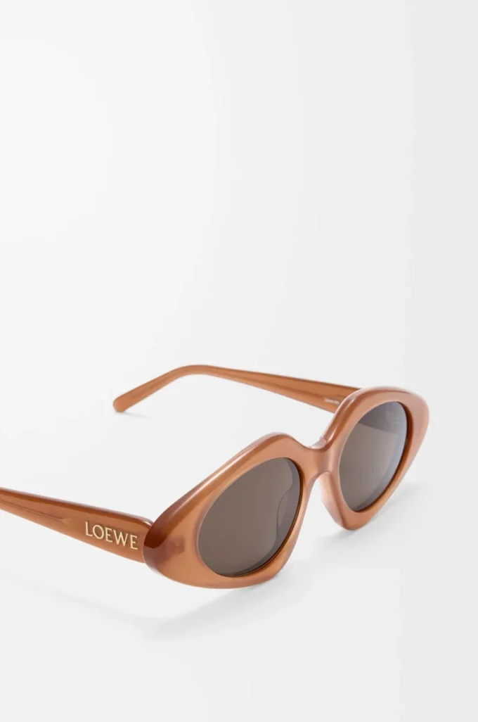 Triangle Slim Sonnenbrille Milky Caramel