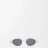 Triangle Slim Sonnenbrille Milky Ivory