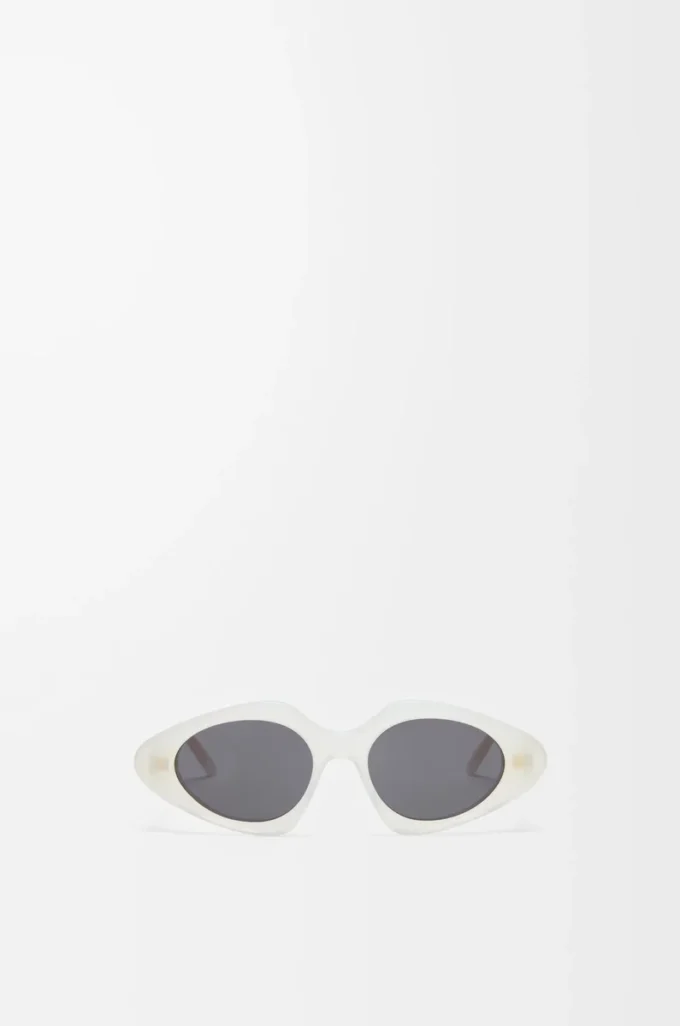 Triangle Slim Sonnenbrille Milky Ivory