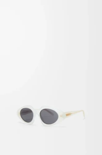 Triangle Slim Sonnenbrille Milky Ivory