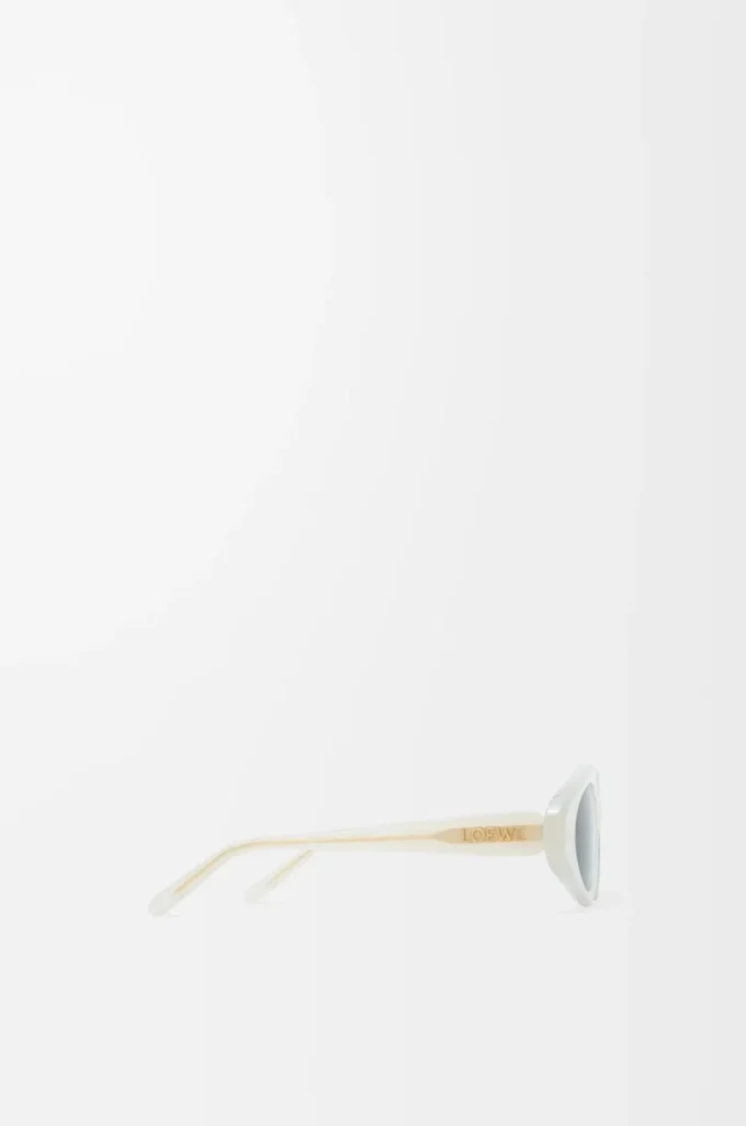 Triangle Slim Sonnenbrille Milky Ivory