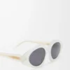 Triangle Slim Sonnenbrille Milky Ivory