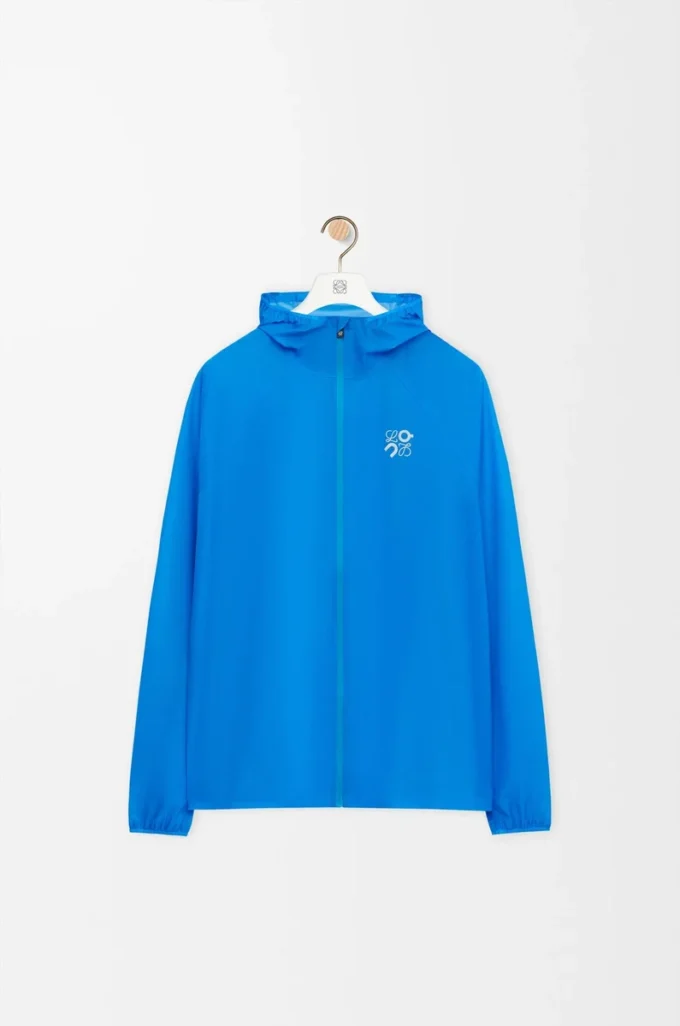 Ultra-Jacke aus technischem Shell-Material Blau
