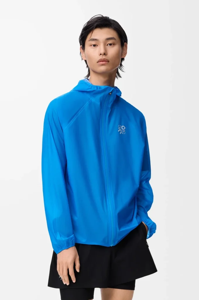 Ultra-Jacke aus technischem Shell-Material Blau