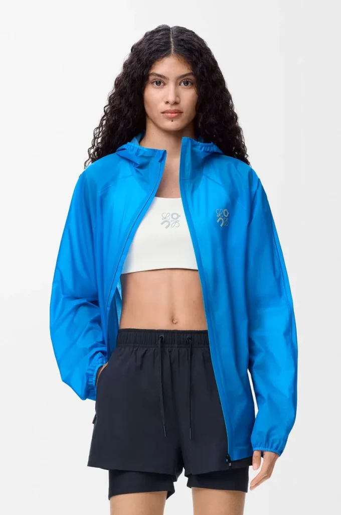Ultra-Jacke aus technischem Shell-Material Blau