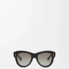 Vintage Screen Sonnenbrille Schwarz