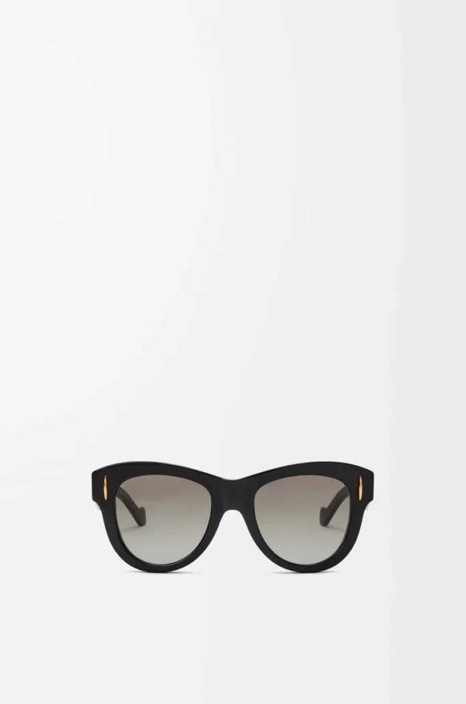 Vintage Screen Sonnenbrille Schwarz
