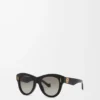 Vintage Screen Sonnenbrille Schwarz