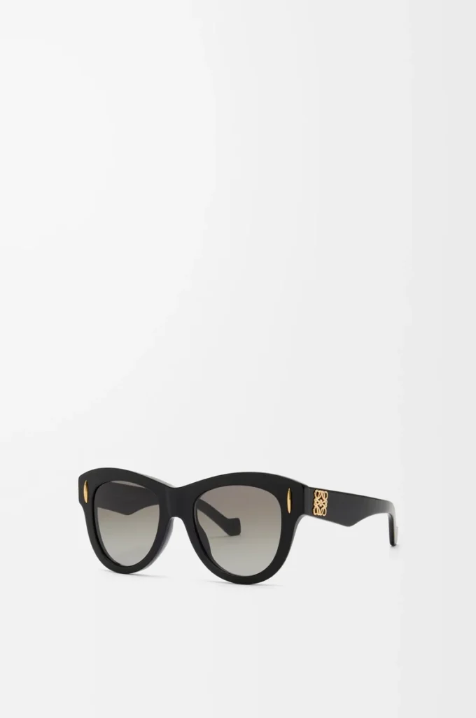 Vintage Screen Sonnenbrille Schwarz