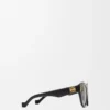 Vintage Screen Sonnenbrille Schwarz