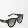 Vintage Screen Sonnenbrille Schwarz