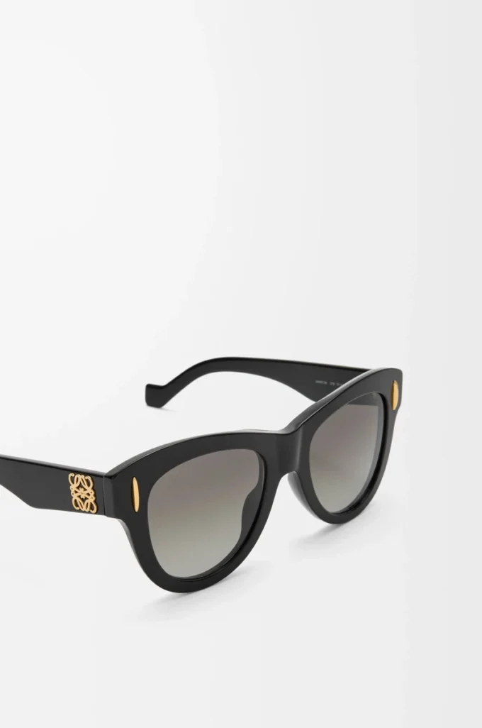 Vintage Screen Sonnenbrille Schwarz