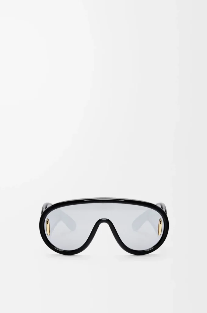 Wave Mask Sonnenbrille Schwarz