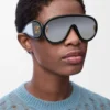 Wave Mask Sonnenbrille Schwarz