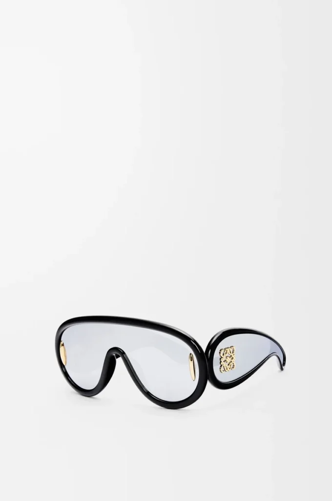 Wave Mask Sonnenbrille Schwarz