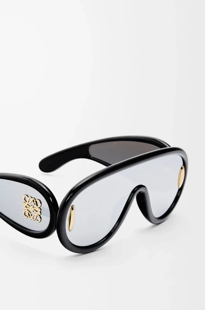 Wave Mask Sonnenbrille Schwarz
