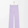Weiche Bootleg-Hose aus technischem Jersey in Lila