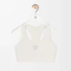 Weicher BH aus technischem Jersey in Elfenbein