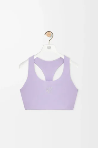 Weicher BH aus technischem Jersey in Lila