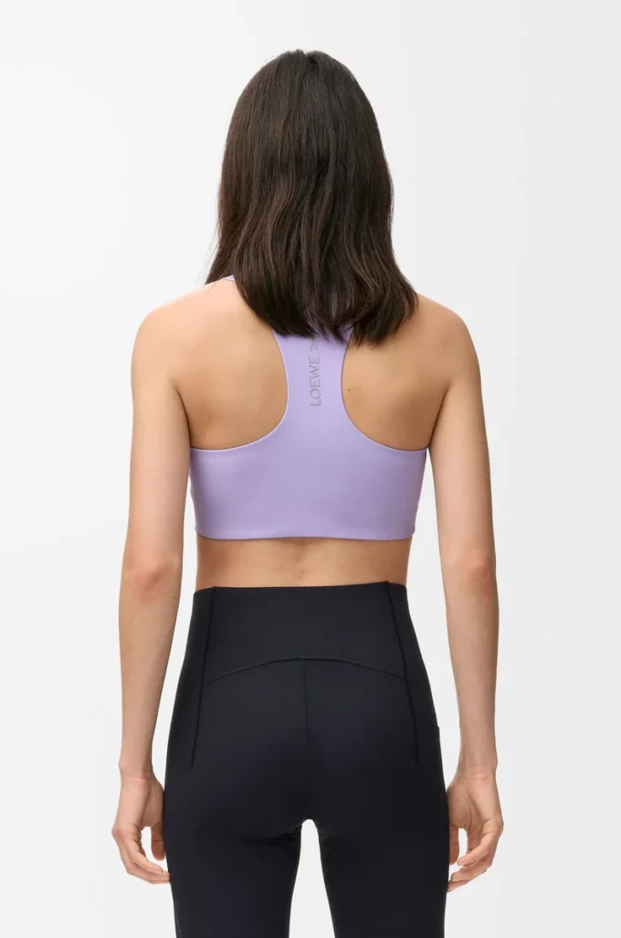Weicher BH aus technischem Jersey in Lila