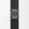 Wendbarer Anagram-Gürtel aus glattem Kalbsleder Schwarz/Tan/Palladium