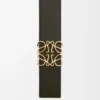 Wendbarer Anagram-Gürtel aus glattem Kalbsleder Tan/Schwarz/Gold