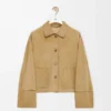 Wendejacke aus Lammwildleder Gold