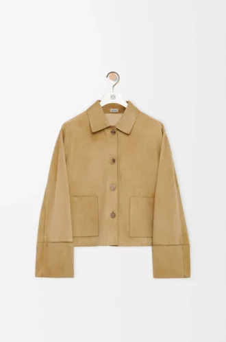 Wendejacke aus Lammwildleder Gold