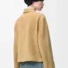 Wendejacke aus Lammwildleder Gold