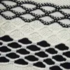 Weste aus Baumwolljacquard Schwarz/Weiß
