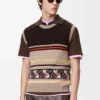 Weste aus Wolle und Kaschmir Beige/Mehrfarbig