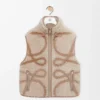 Weste aus Wollmischung Beige/Khaki-Grün