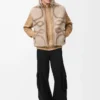 Weste aus Wollmischung Beige/Khaki-Grün