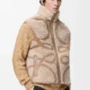 Weste aus Wollmischung Beige/Khaki-Grün