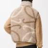 Weste aus Wollmischung Beige/Khaki-Grün