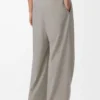 Wickelhose aus Wolle Hellbeige Melange