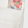 Wickeljeans aus Denim Weiß