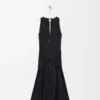Wickelkleid aus Baumwolle Schwarz