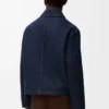 Workwear-Jacke aus Denim Indigo Blue