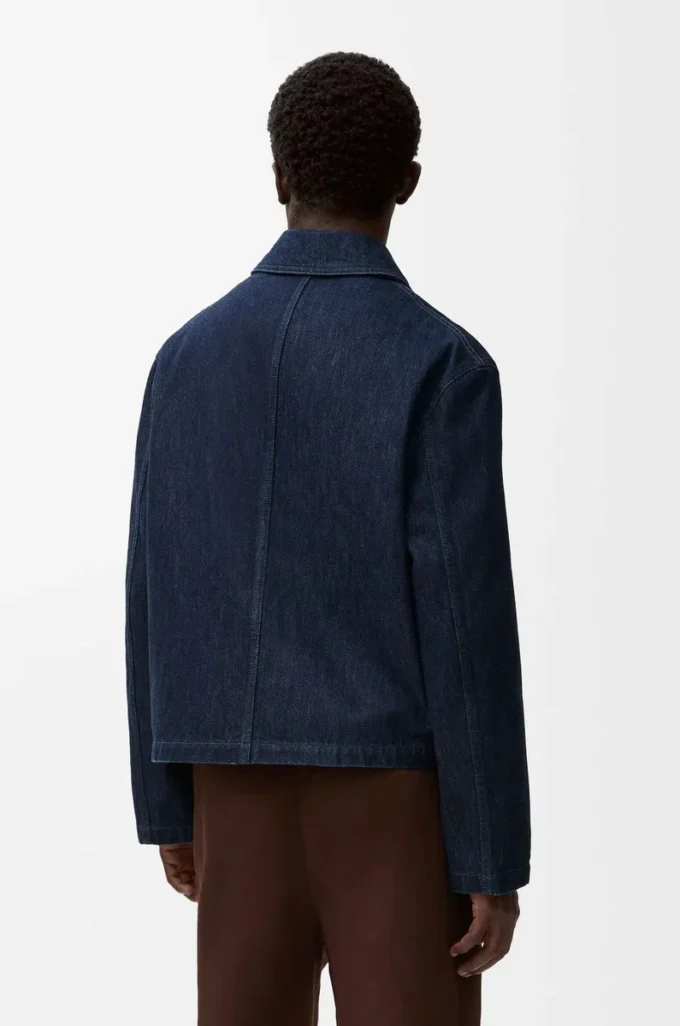 Workwear-Jacke aus Denim Indigo Blue